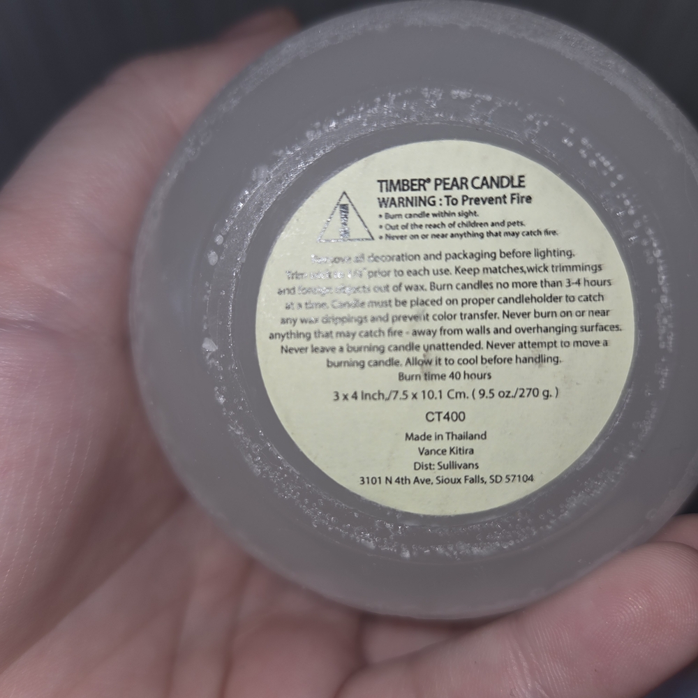 NWT 3 Vance Kitira Pear Shaped Candles- Unscented - Picture 5 of 5